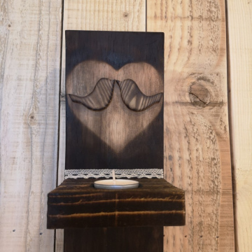 Porte bougie Oiseaux