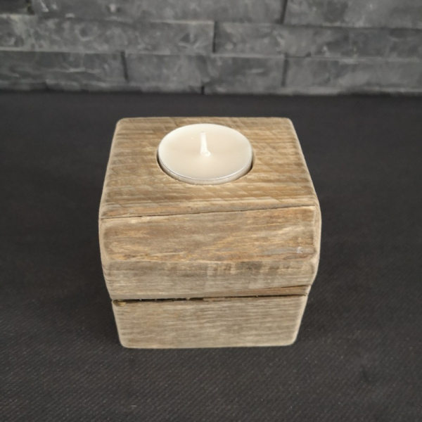 Bougeoir rosace métal