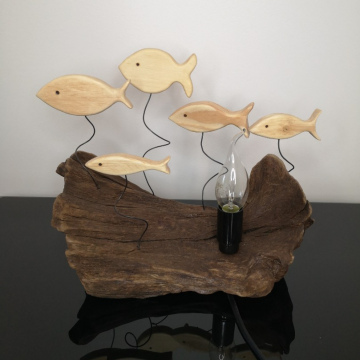 Les poissons dans la vague